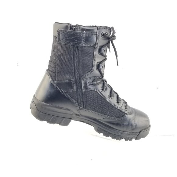 Bates E02261 Black Leather Hiking Tactical Sport Side Zip Boot Size 11.5 - Picture 6 of 11